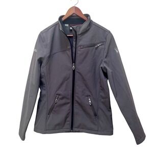 Spyder Women's Transport Softshell Jacket Full Zip‎ Gray Size Medium